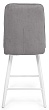 стул Бакарди нога белая полубарная H600 360F47 (Т180 светло-серый)