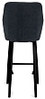 Стул Кампари отстрочка барный нога черная H700  (Т177 графит)