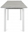 стол Милан-2 EVO 120х80 (+30+30) (ноги 4 белый) (светлый цемент)