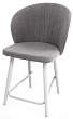 стул Коко полубарный-мини нога белая 500 (Т180 светло-серый)