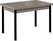 стол Милан-2 EVO 120х80 (+30+30) (ноги 4 чёрный) (мокко/мокко)