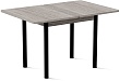стол Дакар-2 80х60 (ноги 4 чёрный) (лофт/латте)