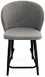 стул Коко полубарный-мини нога черная 500 (Т180 светло-серый)