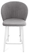 стул Коко полубарный нога белая 600 (Т180 светло-серый)
