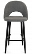 стул Капри-4 БАРНЫЙ нога черная 700 (Т180 светло-серый)