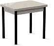 стол Дакар-2 80х60 (ноги 4 чёрный) (лофт/латте)